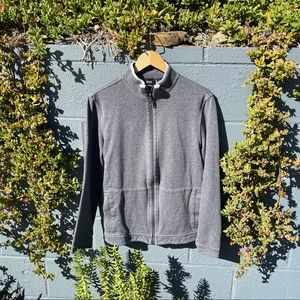 Gray Hugo Boss light Zip up sweater: regular fit. Amazing comfort and style